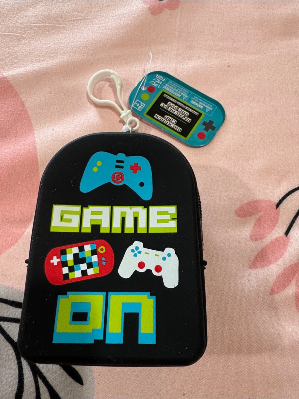 Amscan Black Gaming Pouch with Bright Multi-Controller Graphics